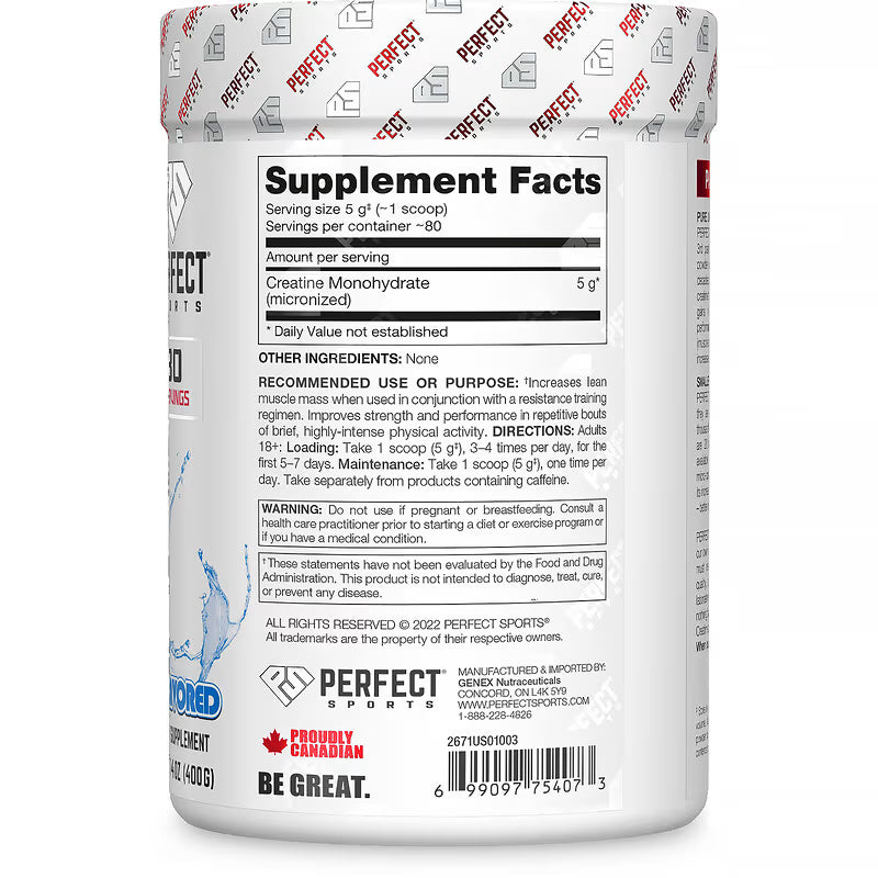PERFECT Sports, Kreatin, geschmacksneutral, 400 g
