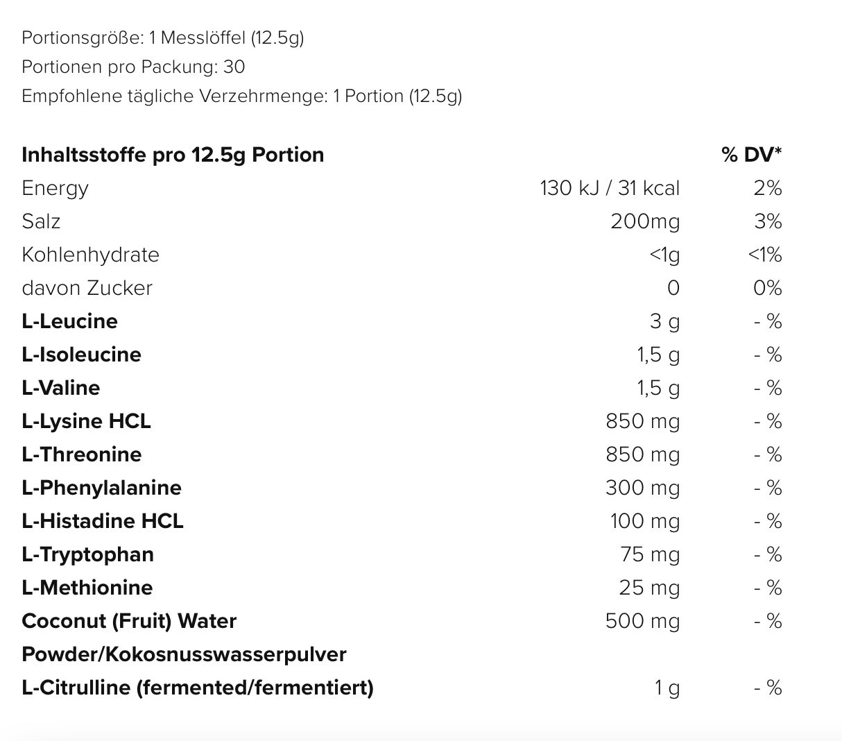 VAST Total Amino (357g Dose)