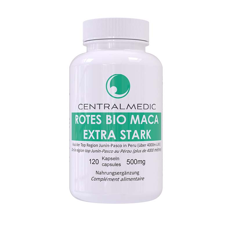 Rotes BIO Maca, 120 Kapseln à 500 mg