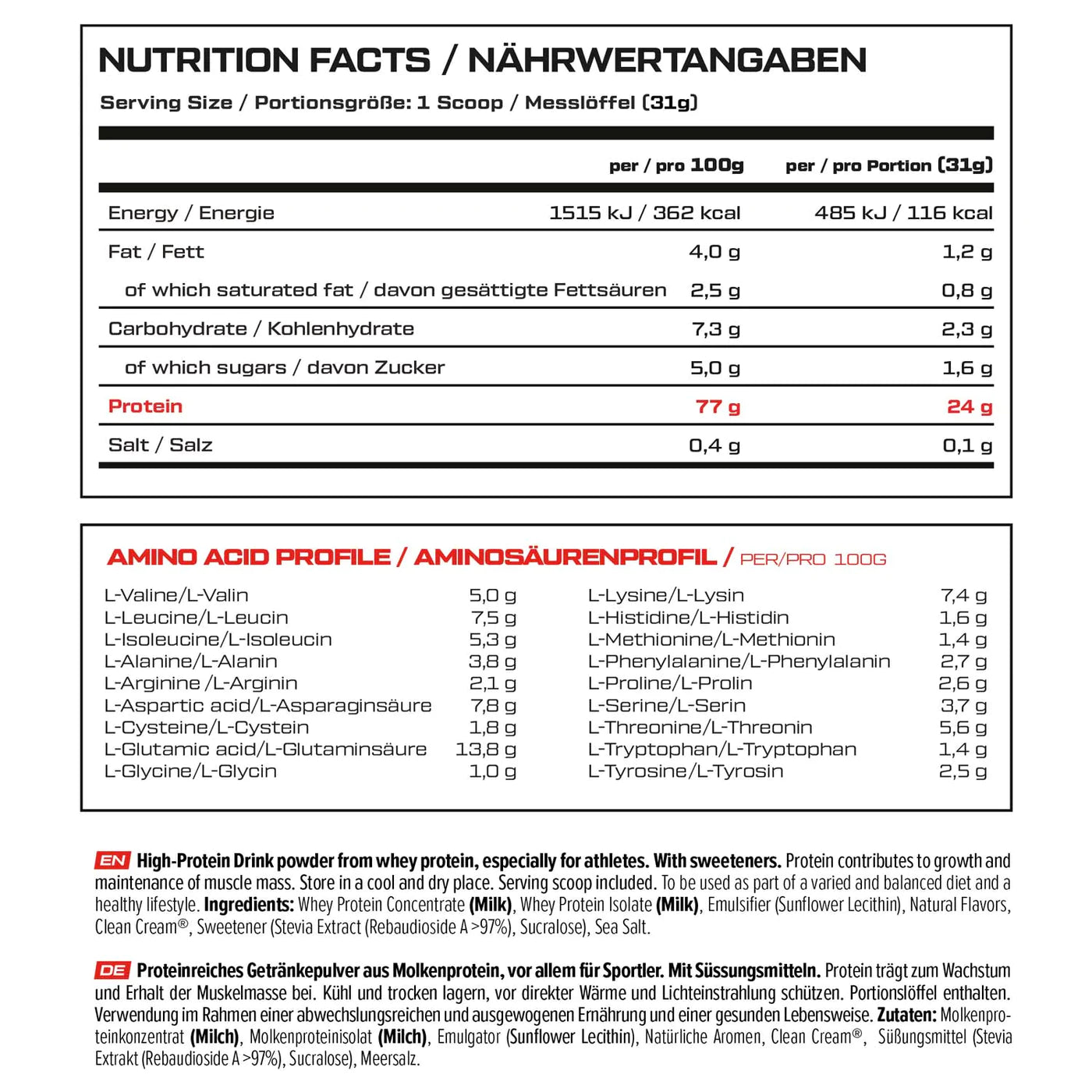 VAST Pro Whey 900g