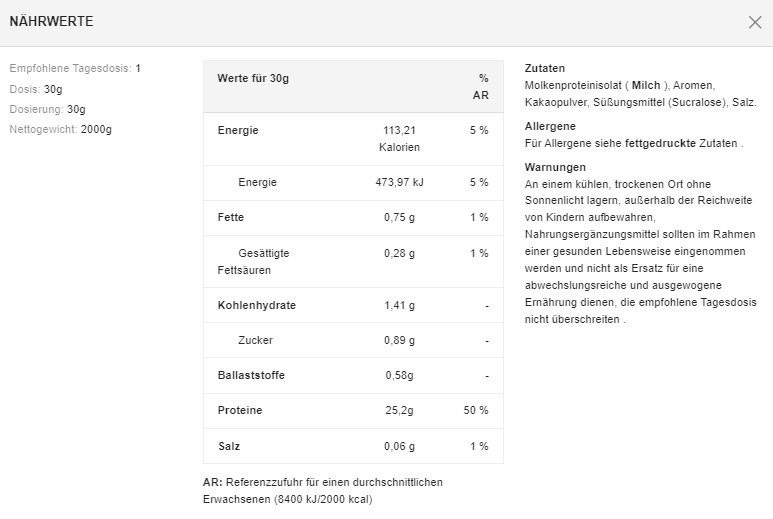 Süchtige Sporternährung Isopure CFM 90 - (2000 g Dose)
