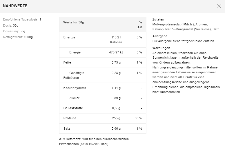 Süchtige Sporternährung Isopure CFM 90 - (1000 g Dose)