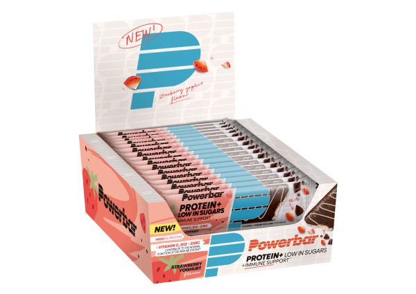 PowerBar Protein+ Low in Sugars + Immune Support (16 x 35G)
