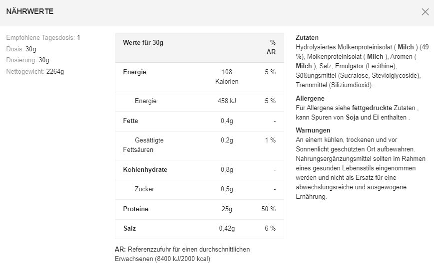 Dymatize ISO 100 (2264g Dose)