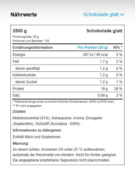MyProtein Impact Whey Isolat – 2500 g
