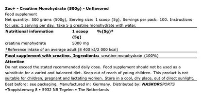 ZEC+ Creatine Monohydrate 1000g