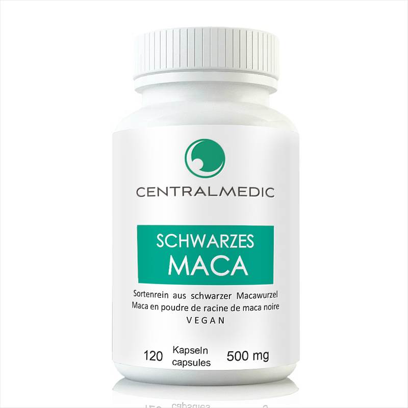 Schwarzes BIO Maca, 120 Kapseln à 500 mg