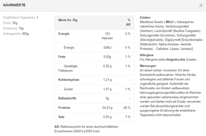 Applied Nutrition 100 % Kaseinprotein – 900 g