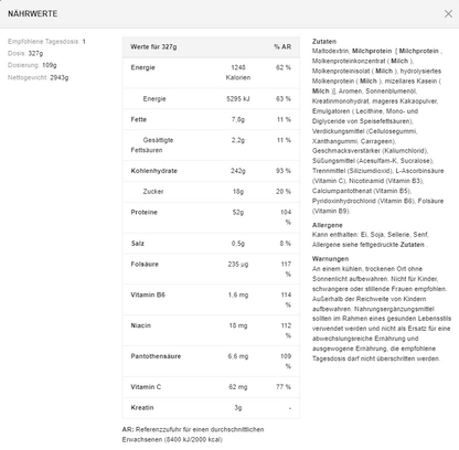 Dymatisieren Super Mass Gainer – 2943 g