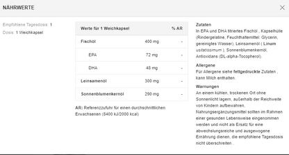 MyProtein Omega 3-6-9 – 120 Weichkapseln